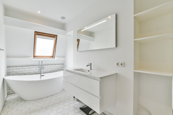 Minimalist bathroom pictures remodel featuring freestanding tub, bright interior, and design ideas bathrooms