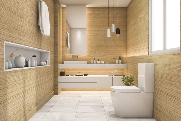 modern small bathroom ideas 2023 with sleek toilet designs ideas, built in bathroom units, and stylish small bathroom renovation ideas 2023